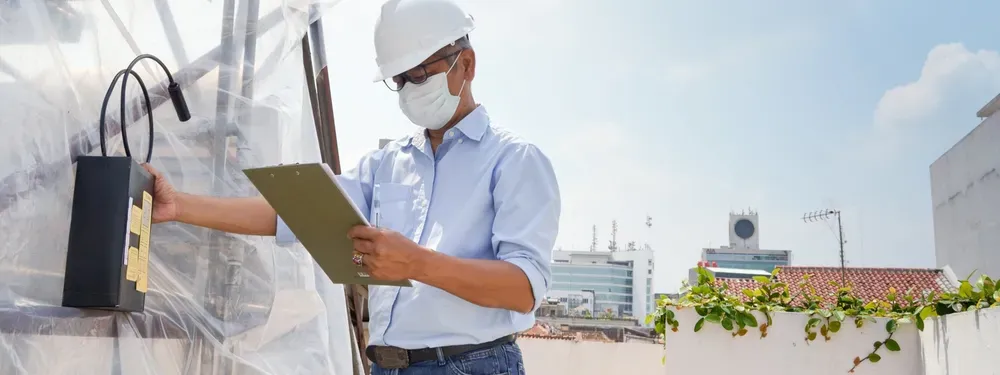 Air monitoring during works