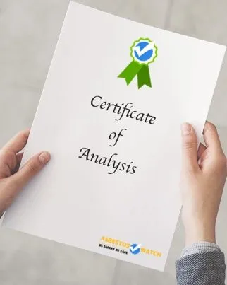NATA-accredited Certificate of Analysis document